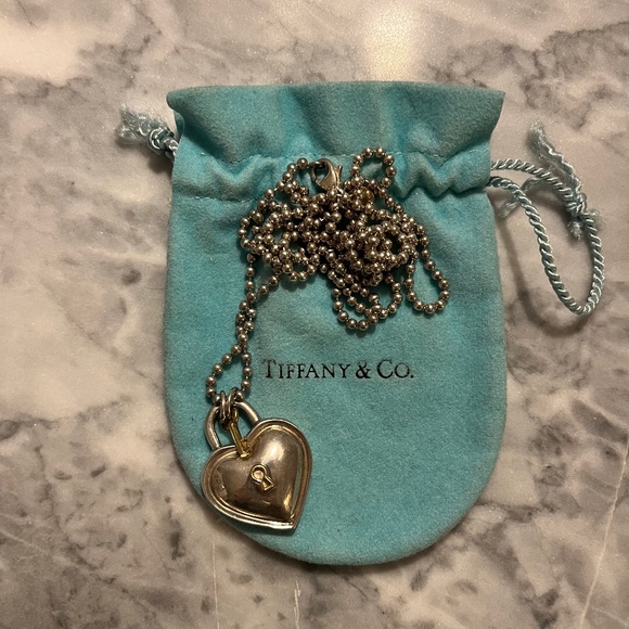 Rare 1994 Tiffany & Co. Heart and Key Necklace - Picture 1 of 6